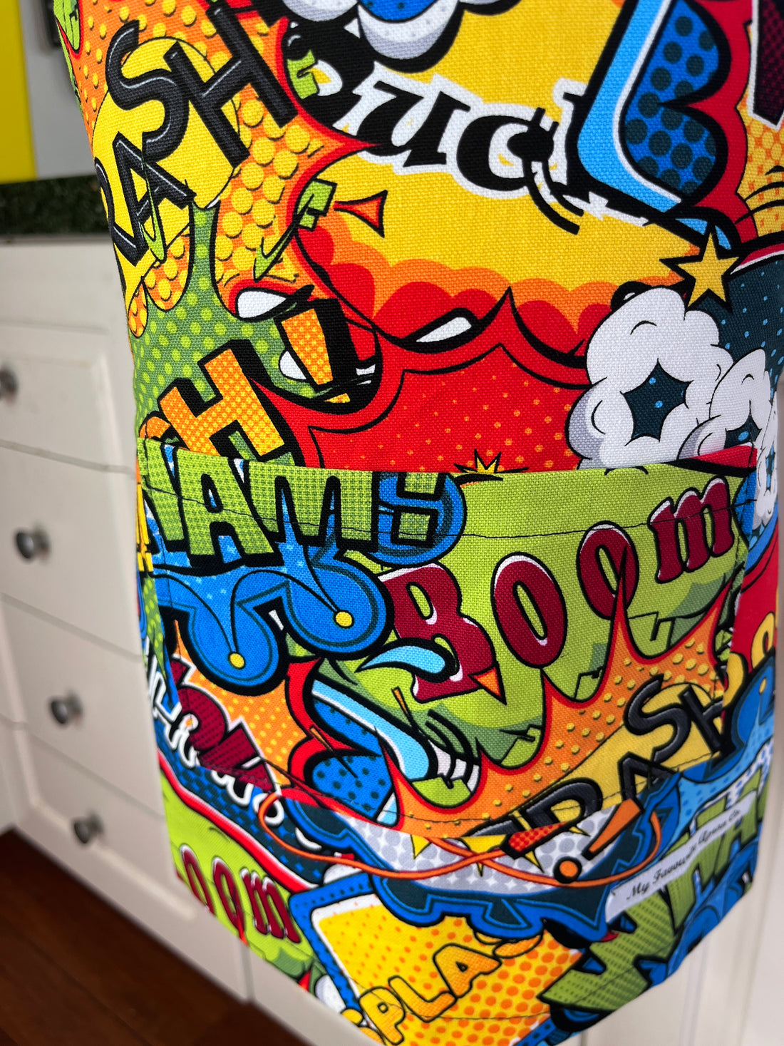 Comic Book Patterned Toddler's Apron