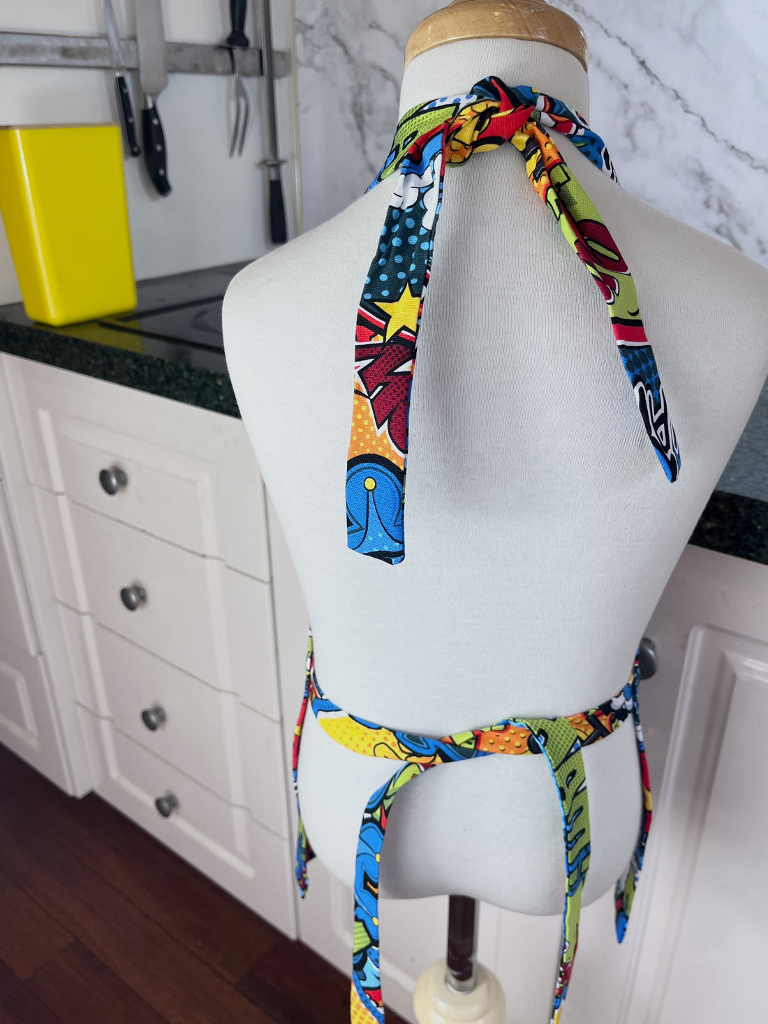 Comic Book Patterned Toddler's Apron
