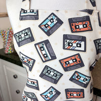 Cool Cassettes Make This a Funky Retro Teen or Petite Adult Apron