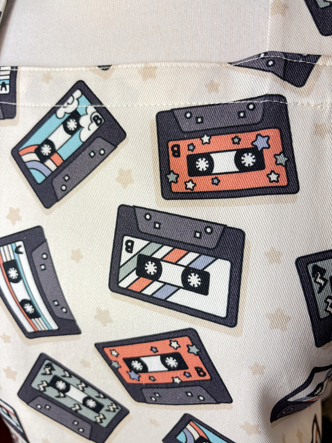 Cool Cassettes Make This a Funky Retro Teen or Petite Adult Apron