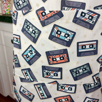 Cool Cassettes Make This a Funky Retro Teen or Petite Adult Apron