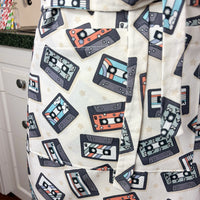 Cool Cassettes Make This a Funky Retro Teen or Petite Adult Apron