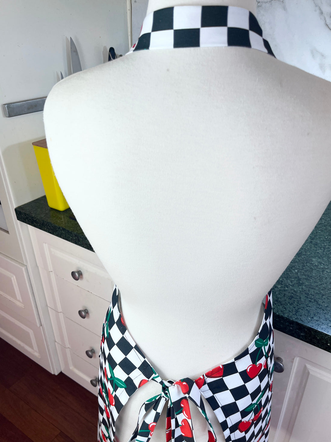 This Heart Shaped Cherry Print Apron Is All Retro