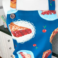 Beautiful Cherry Pie Print Apron - Ideal for Any Sweet Tooth Baker