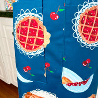 Beautiful Cherry Pie Print Apron - Ideal for Any Sweet Tooth Baker
