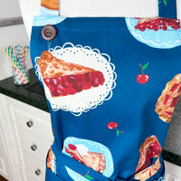 Beautiful Cherry Pie Print Apron - Ideal for Any Sweet Tooth Baker