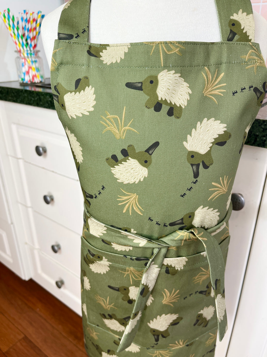 Echidnas Munching on Ants Cover this Cute School Aged Child's Apron