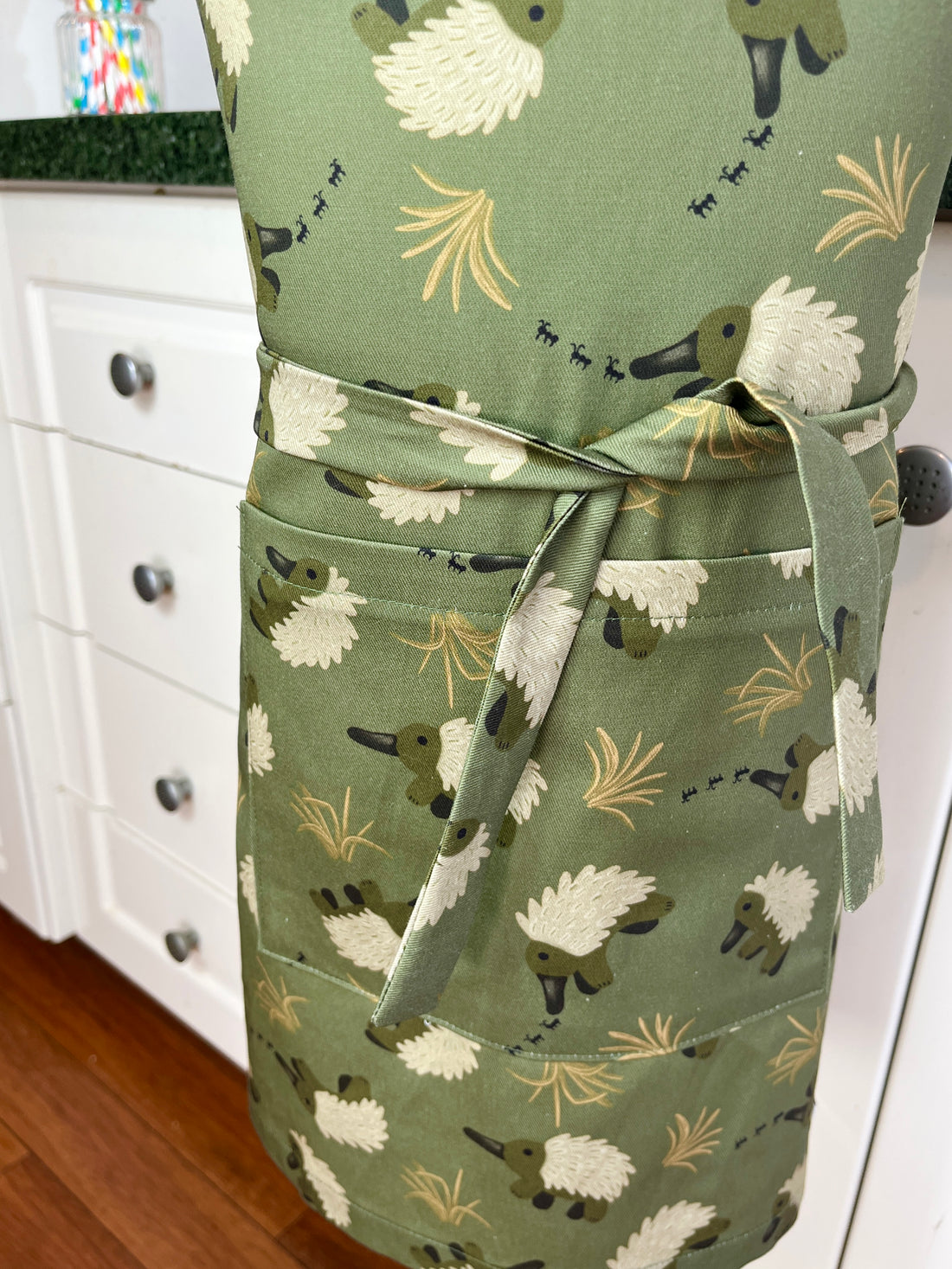 Echidnas Munching on Ants Cover this Cute School Aged Child's Apron