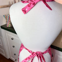 Hot Pink Leopard Print Has This Teen or Petite Adult Apron Standout from the Crowd