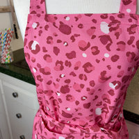 Hot Pink Leopard Print Has This Teen or Petite Adult Apron Standout from the Crowd