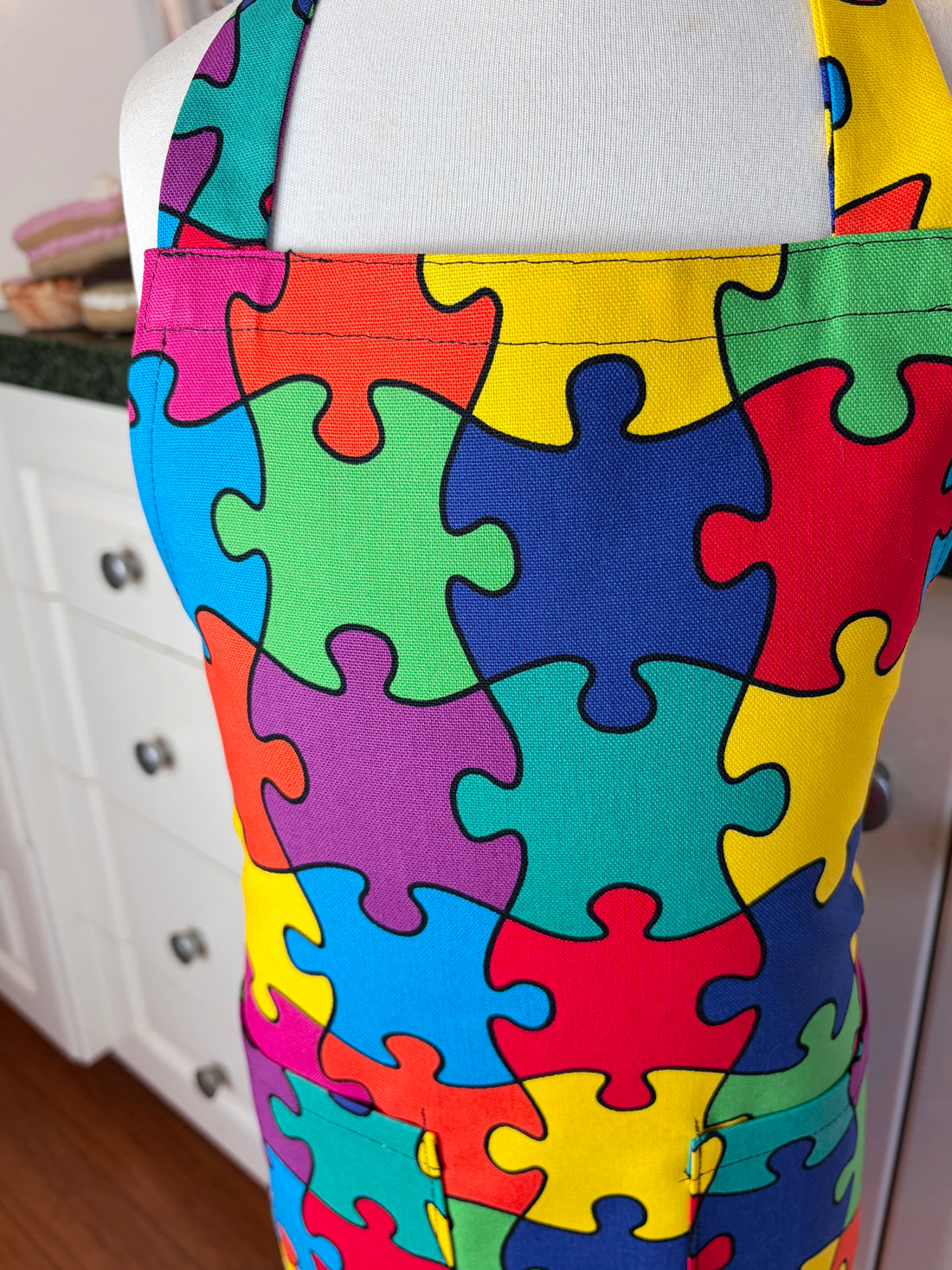 Put the Pieces Together for Your School Aged Child with this Puzzle-Lovers Apron