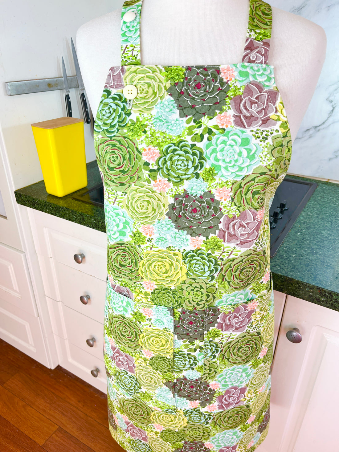 Sensational Succulent Apron for Any Adult