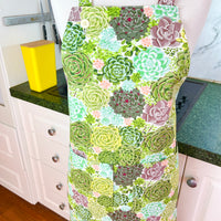 Sensational Succulent Apron for Any Adult