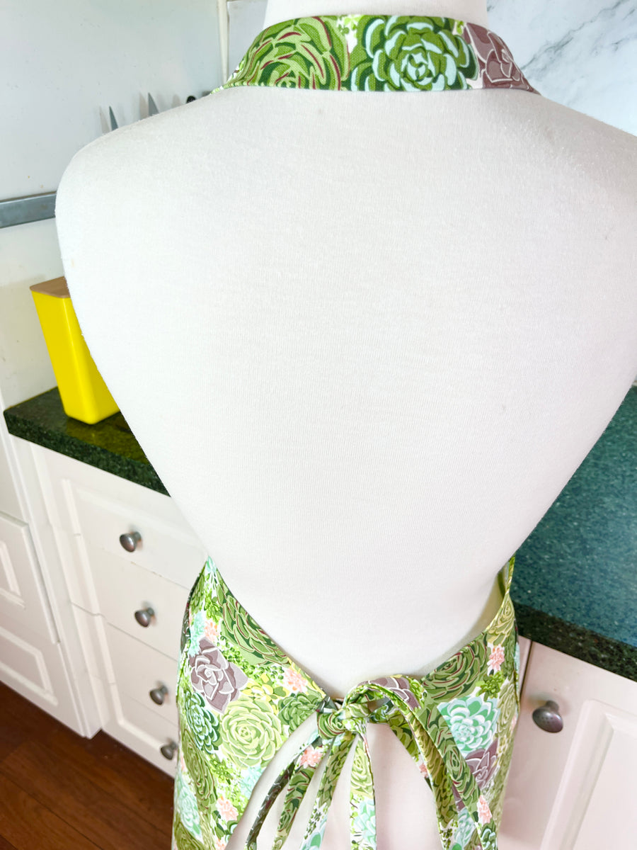 Sensational Succulent Apron for Any Adult