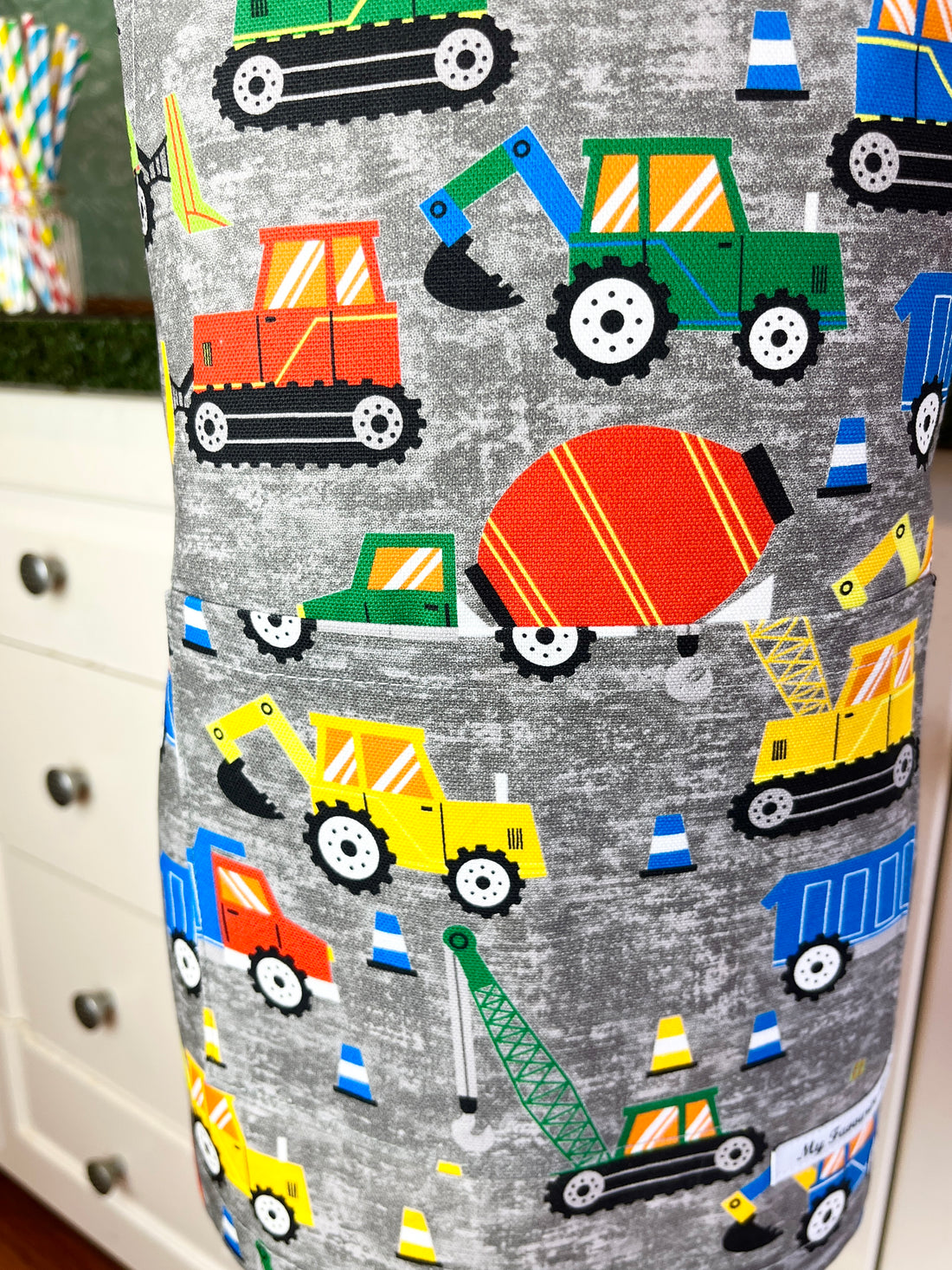 A Terrific Truck Apron is Perfect for Any Toddler