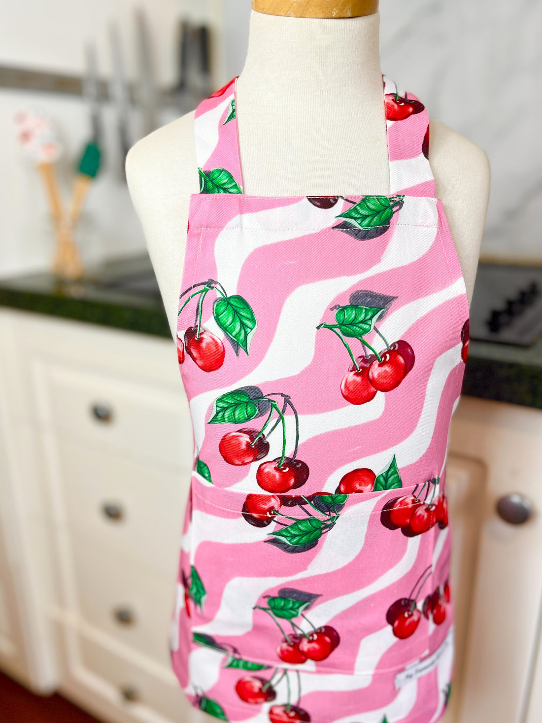 The Sweetest Cherry Apron for Any Adorable Toddler this Christmas
