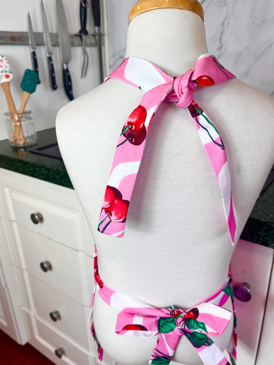 The Sweetest Cherry Apron for Any Adorable Toddler this Christmas