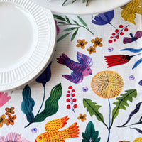 This Beautiful Table Runner has a Scandinavian Style