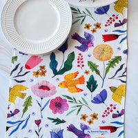 This Beautiful Table Runner has a Scandinavian Style