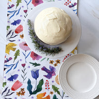 This Beautiful Table Runner has a Scandinavian Style