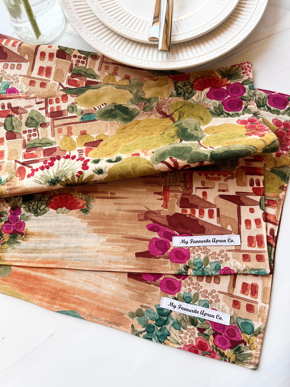 A Beautiful Set of Two Placemats That Take You Straight to Italy