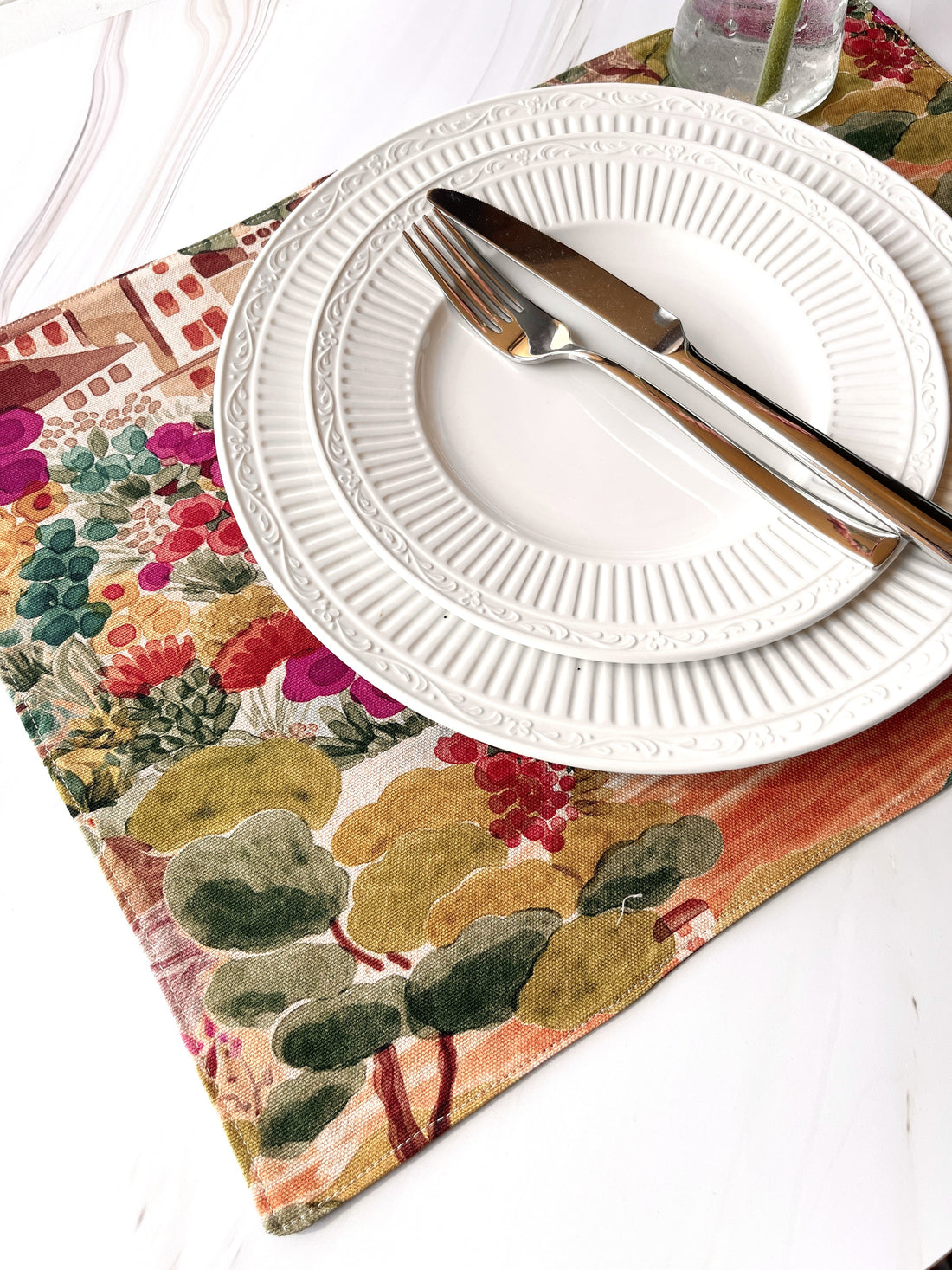 A Beautiful Set of Two Placemats That Take You Straight to Italy