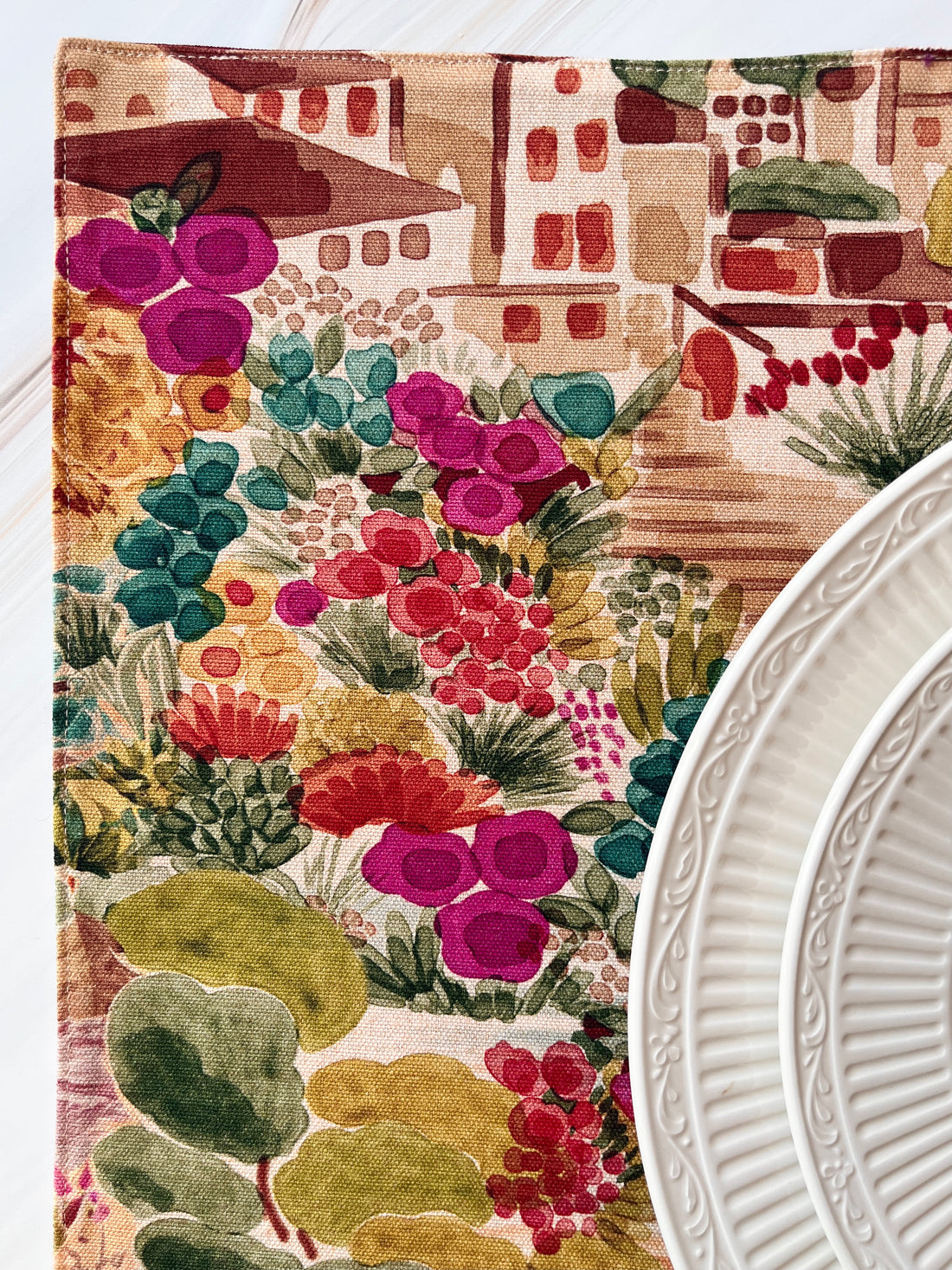 A Beautiful Set of Two Placemats That Take You Straight to Italy