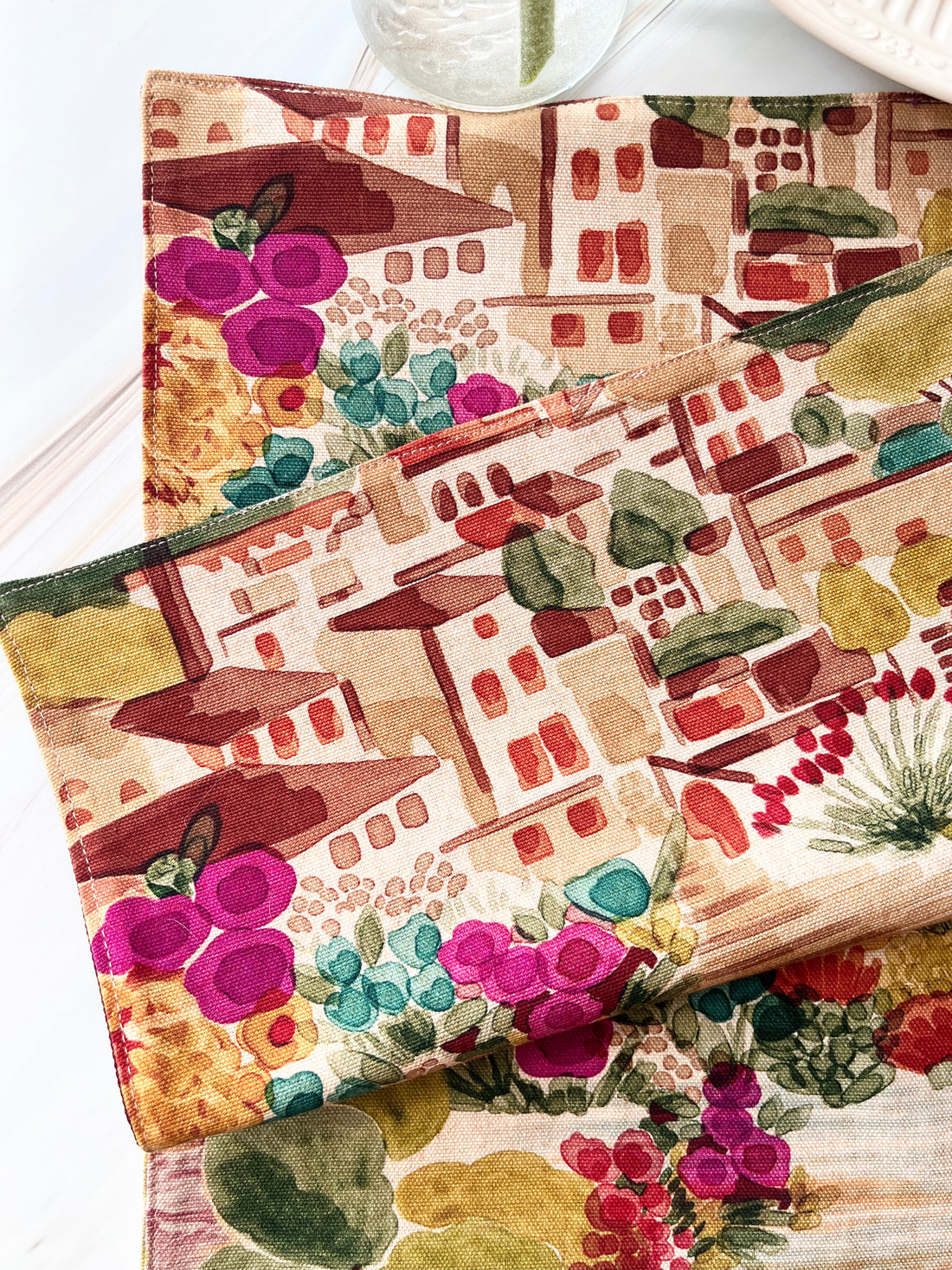 A Beautiful Set of Two Placemats That Take You Straight to Italy