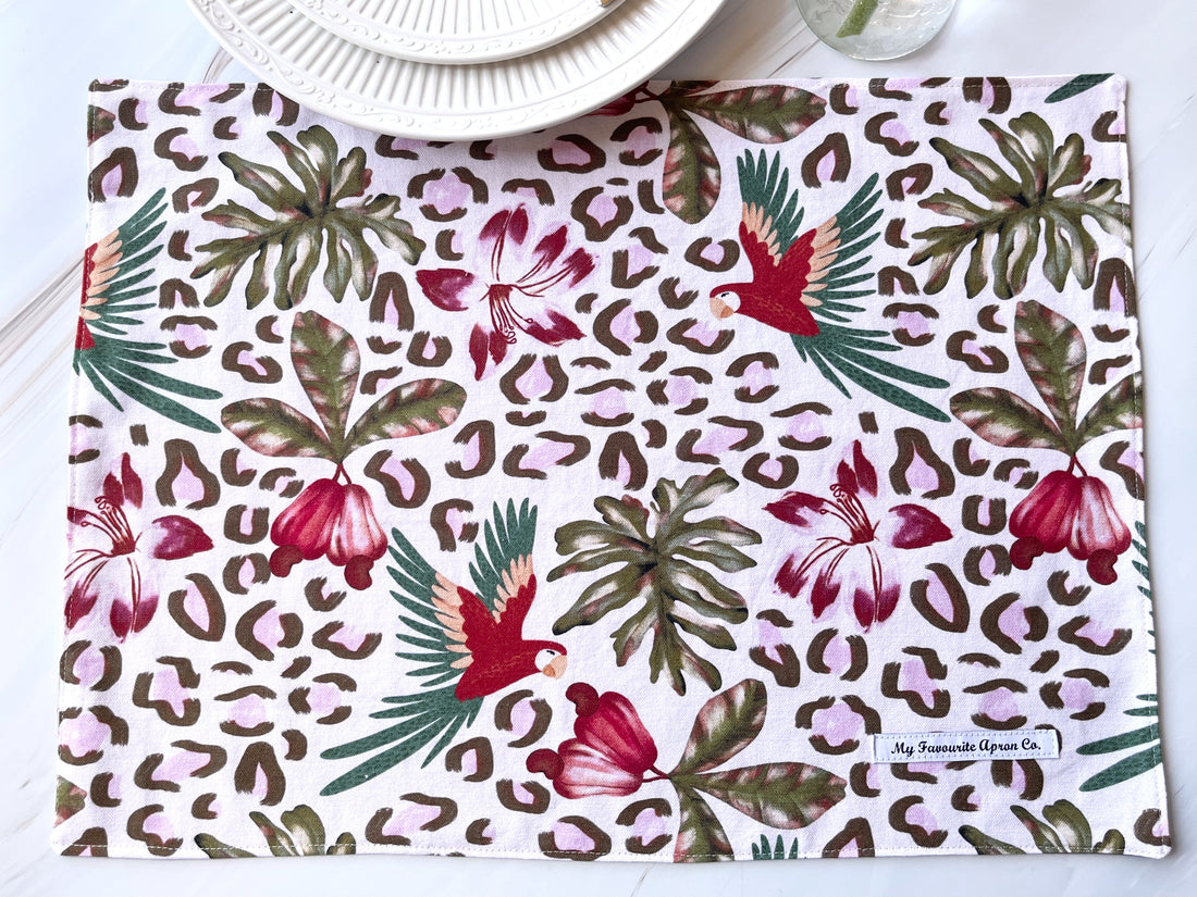 Glorious Parrot Placemats Make a Perfect Housewarming Present