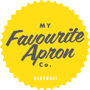 My Favourite Apron Co. Handmade Yellow Round Logo