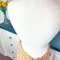 Sophisticated Caramel Brown Polka Dot Apron