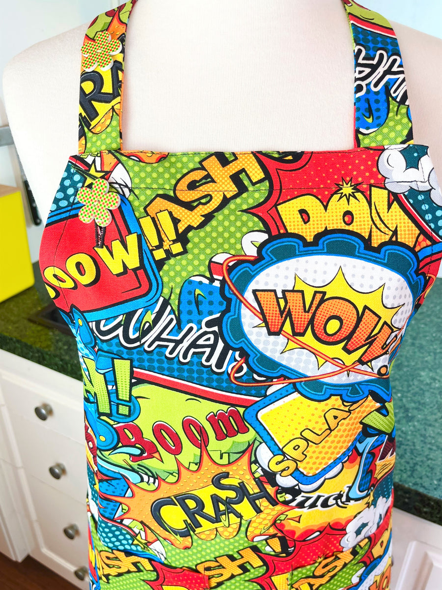 Comic Book Apron Perfect for Any Fun Baker or BBQ-er