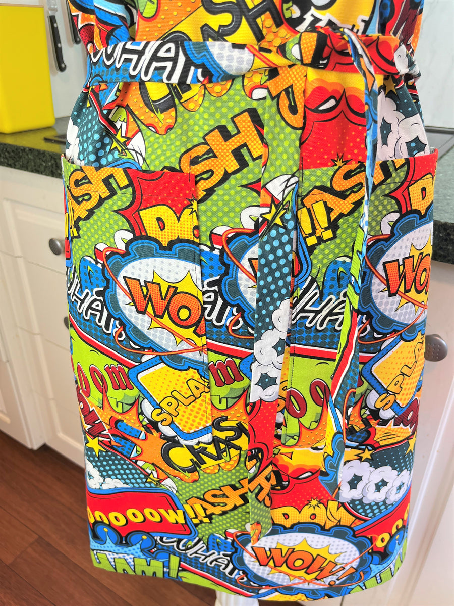 Comic Book Apron Perfect for Any Fun Baker or BBQ-er