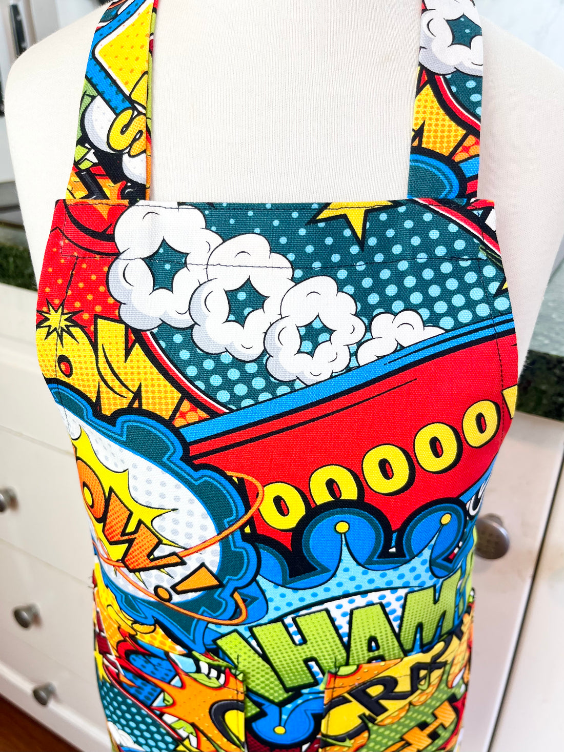 Comic Book Patterned Small Childs' Apron