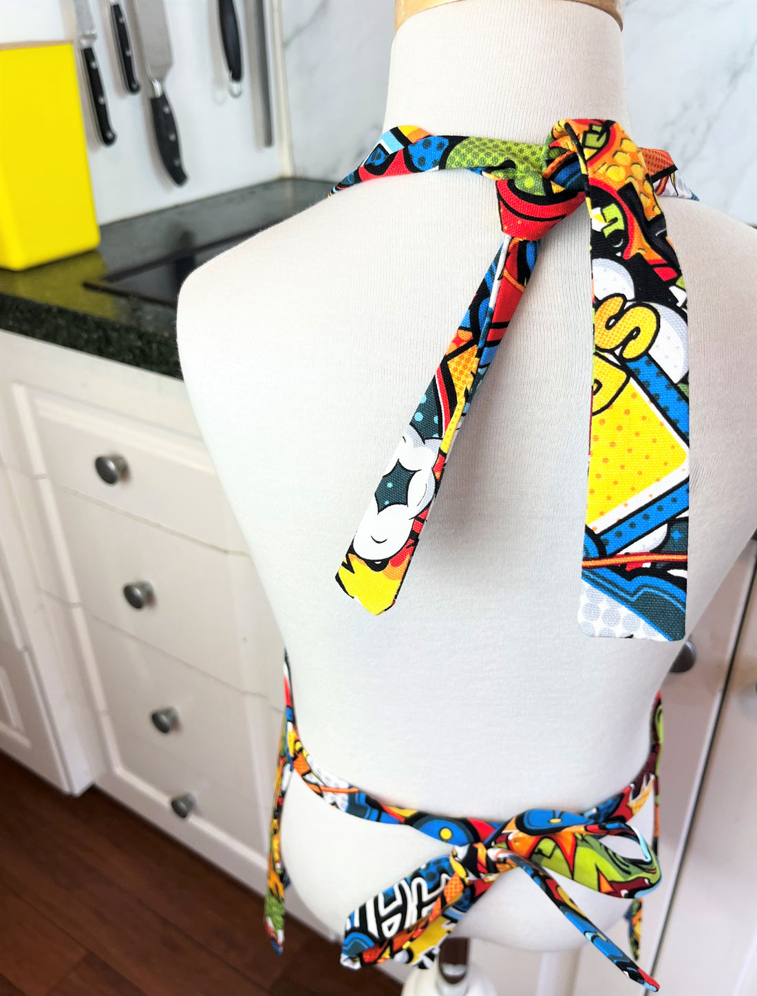 Comic Book Patterned Small Childs' Apron