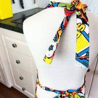 Comic Book Patterned Small Childs' Apron