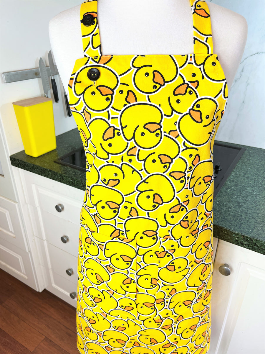 Bright and Fun Ducky Apron for a Funky Baker