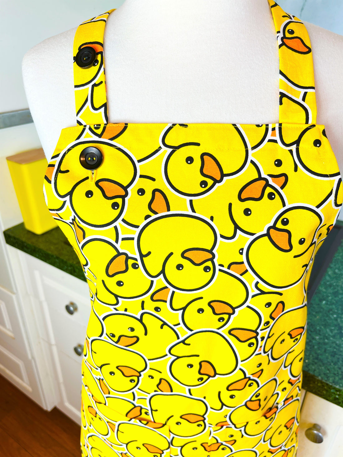 Bright and Fun Ducky Apron for a Funky Baker