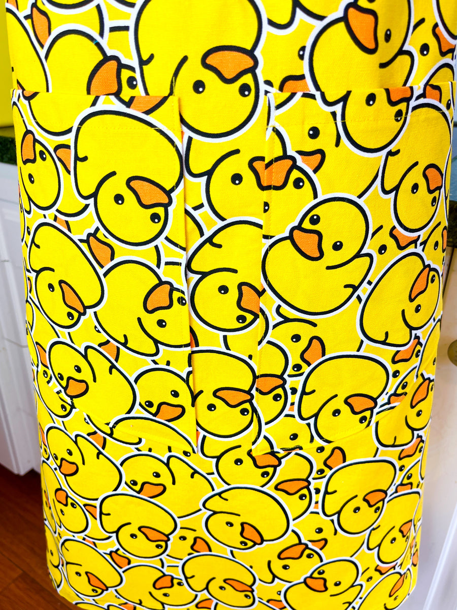 Bright and Fun Ducky Apron for a Funky Baker