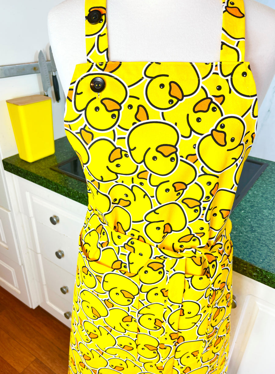 Bright and Fun Ducky Apron for a Funky Baker