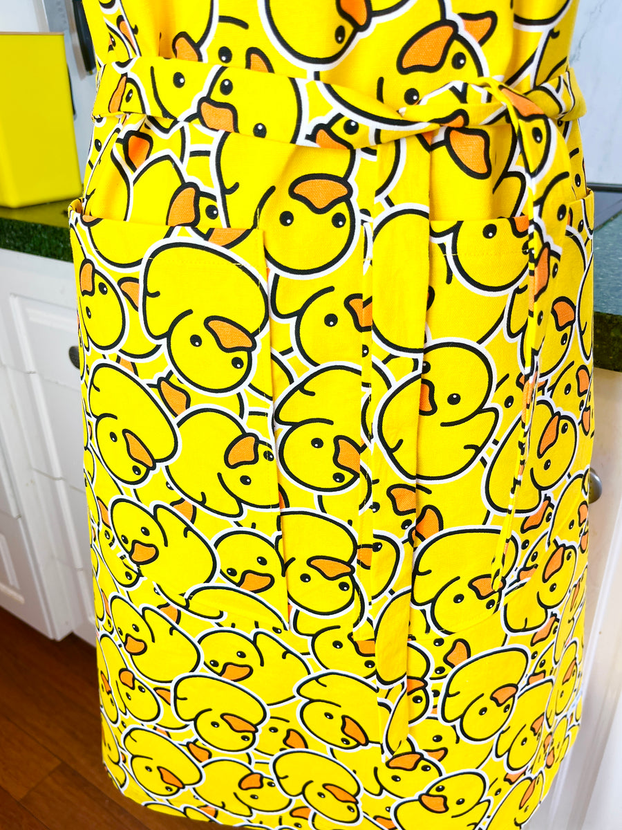 Bright and Fun Ducky Apron for a Funky Baker