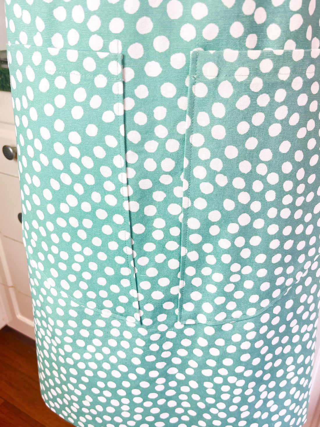 Mint Green Polka Dot Apron