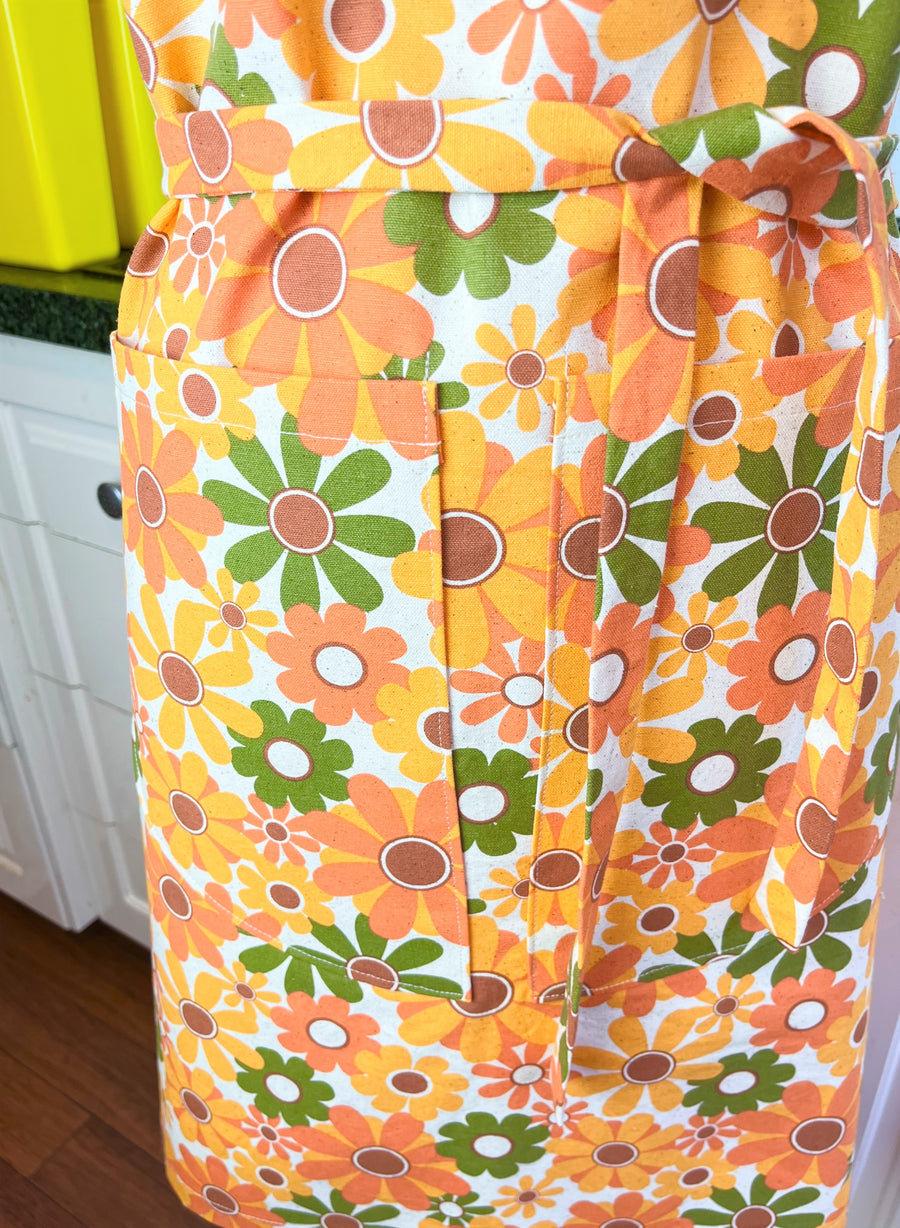 Retro Floral Apron for Your Favourite Funky Cook