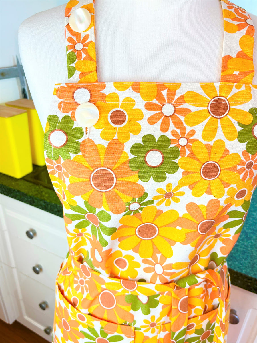 Retro Floral Apron for Your Favourite Funky Cook