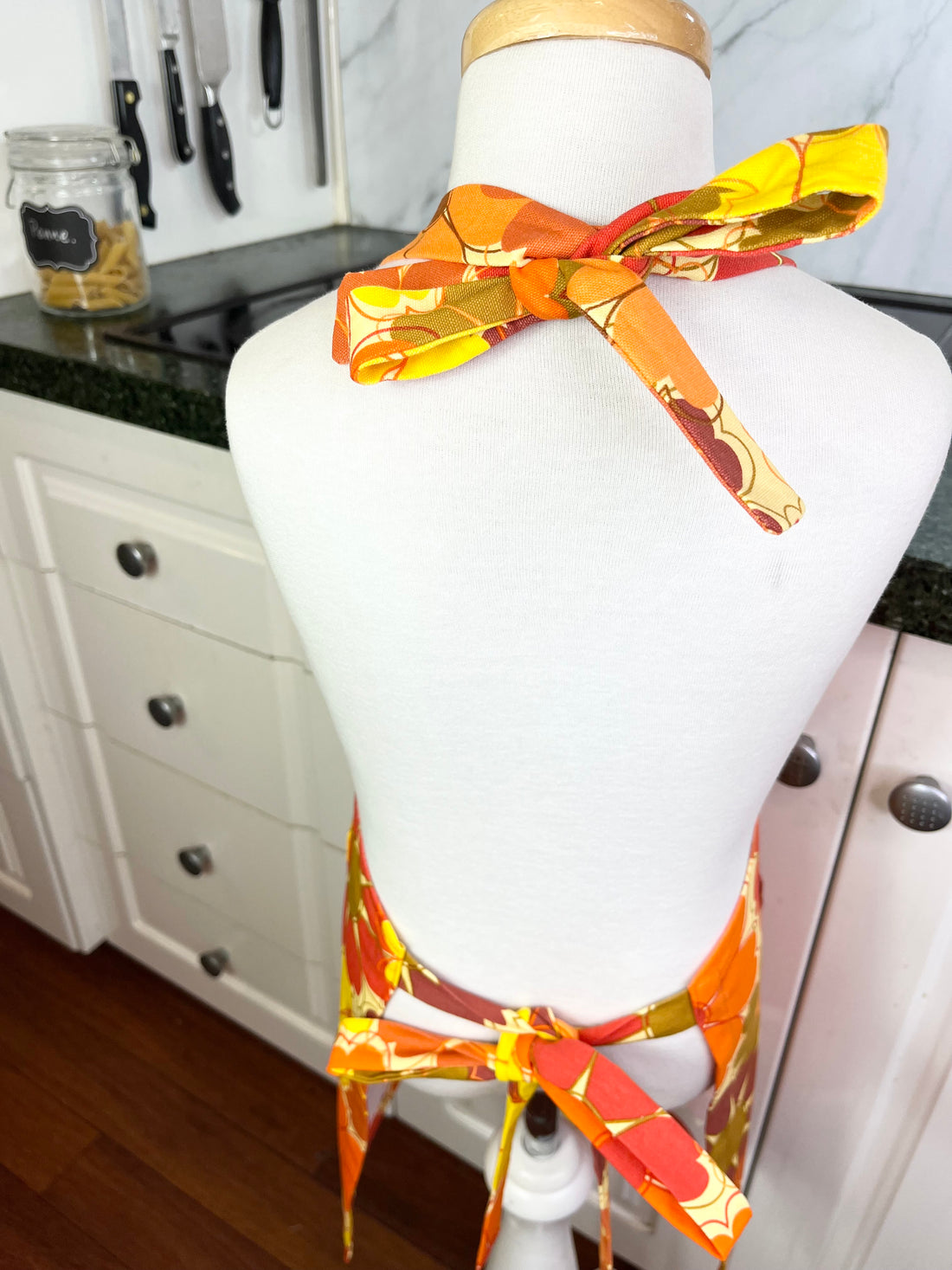 Retro Floral Apron for Your School Aged Child