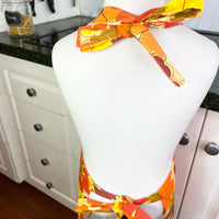 Retro Floral Apron for Your School Aged Child