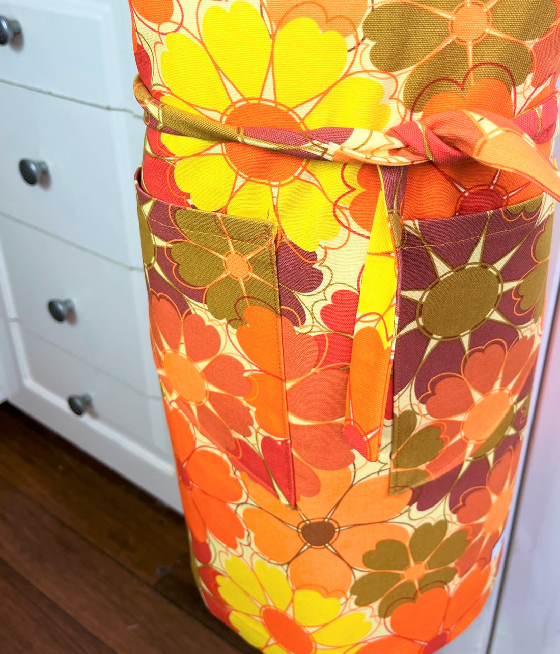 Retro Floral Apron for Your School Aged Child