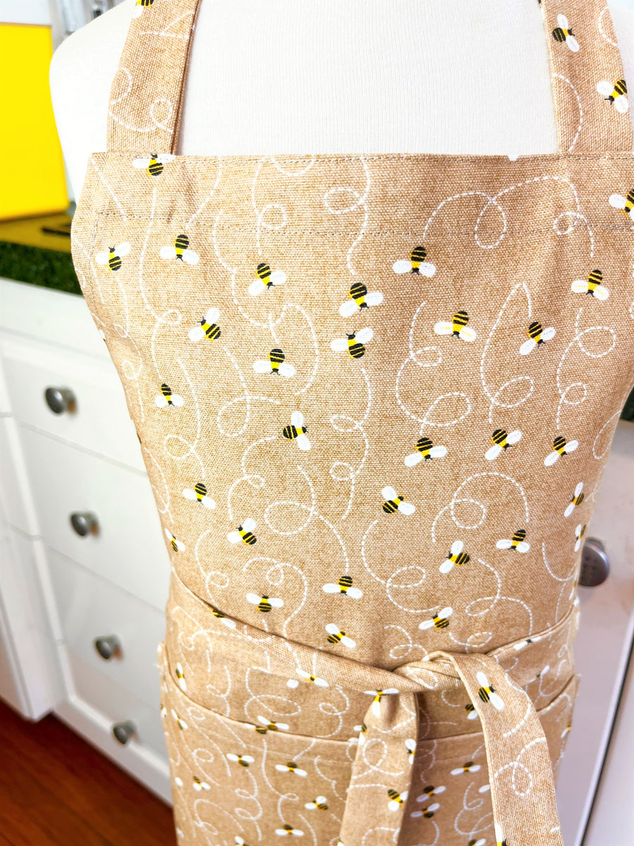 Delicate Bee Apron for Your School Aged Child